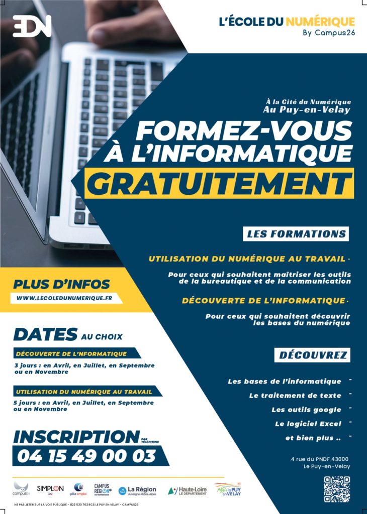 Formation informatique gratuites AMF43 Formation informatique gratuites AMF43